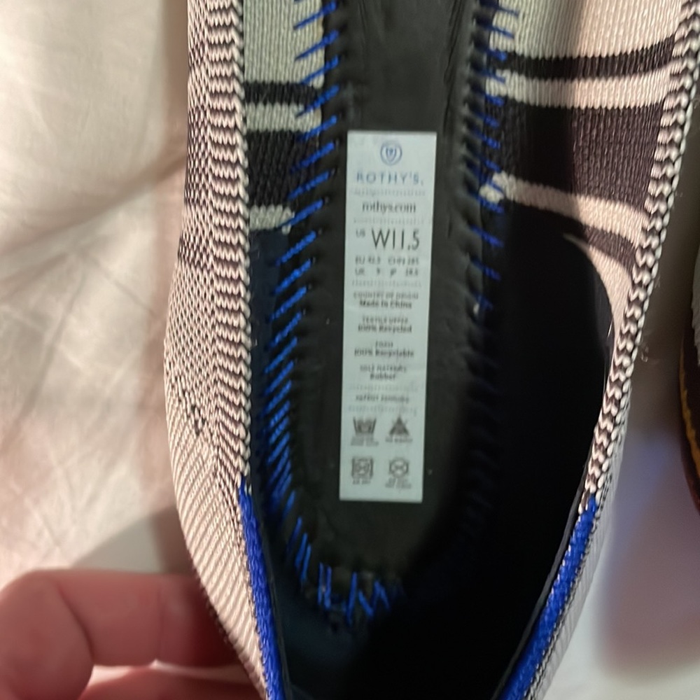 Rothy’s Inverse Stripe Points- Size 11.5 - Excell… - image 5